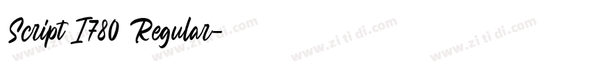 Script I780 Regular字体转换